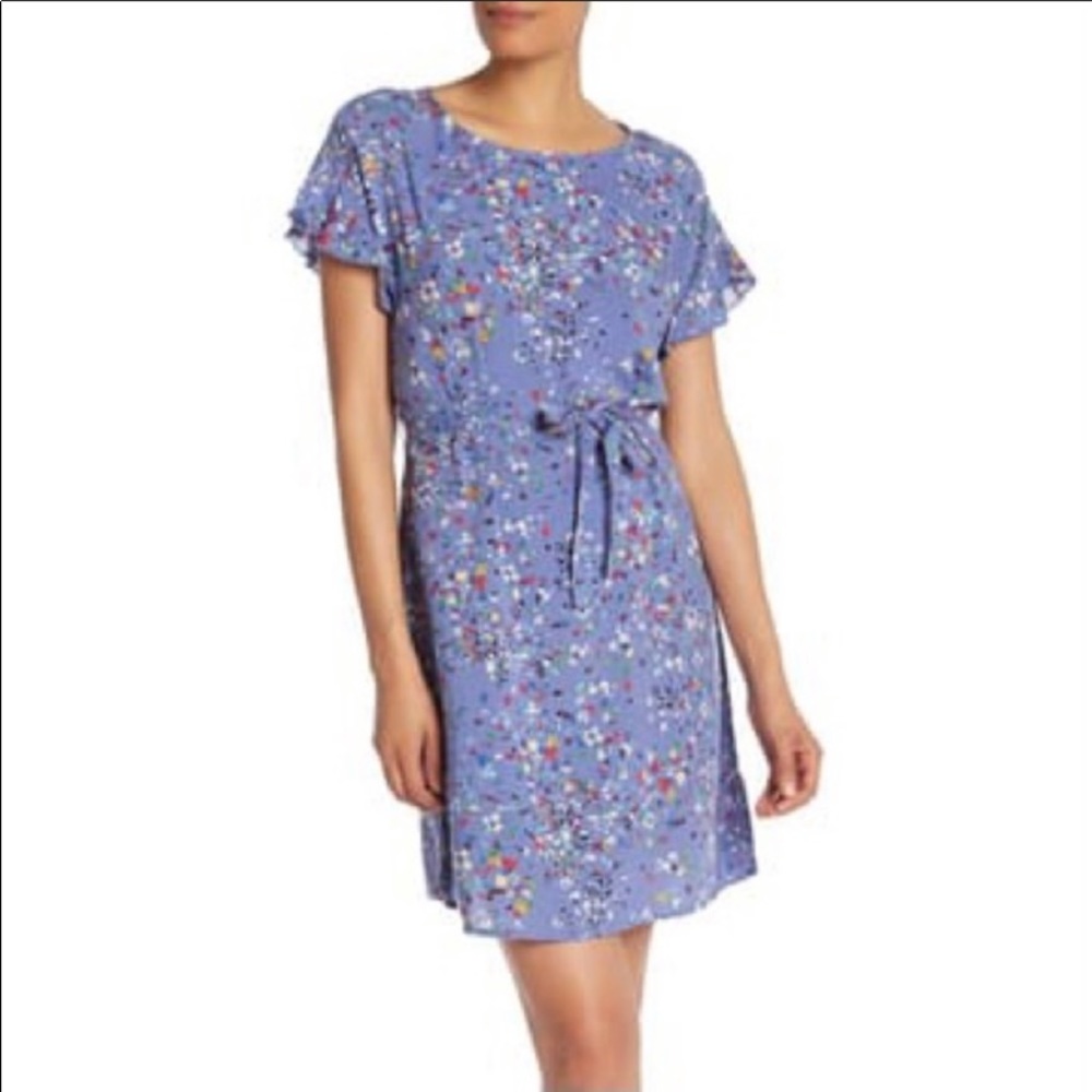 BeachLunchLounge Blue Flowered Dress